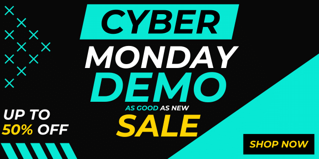 Cyber Monday Demo Super Sale