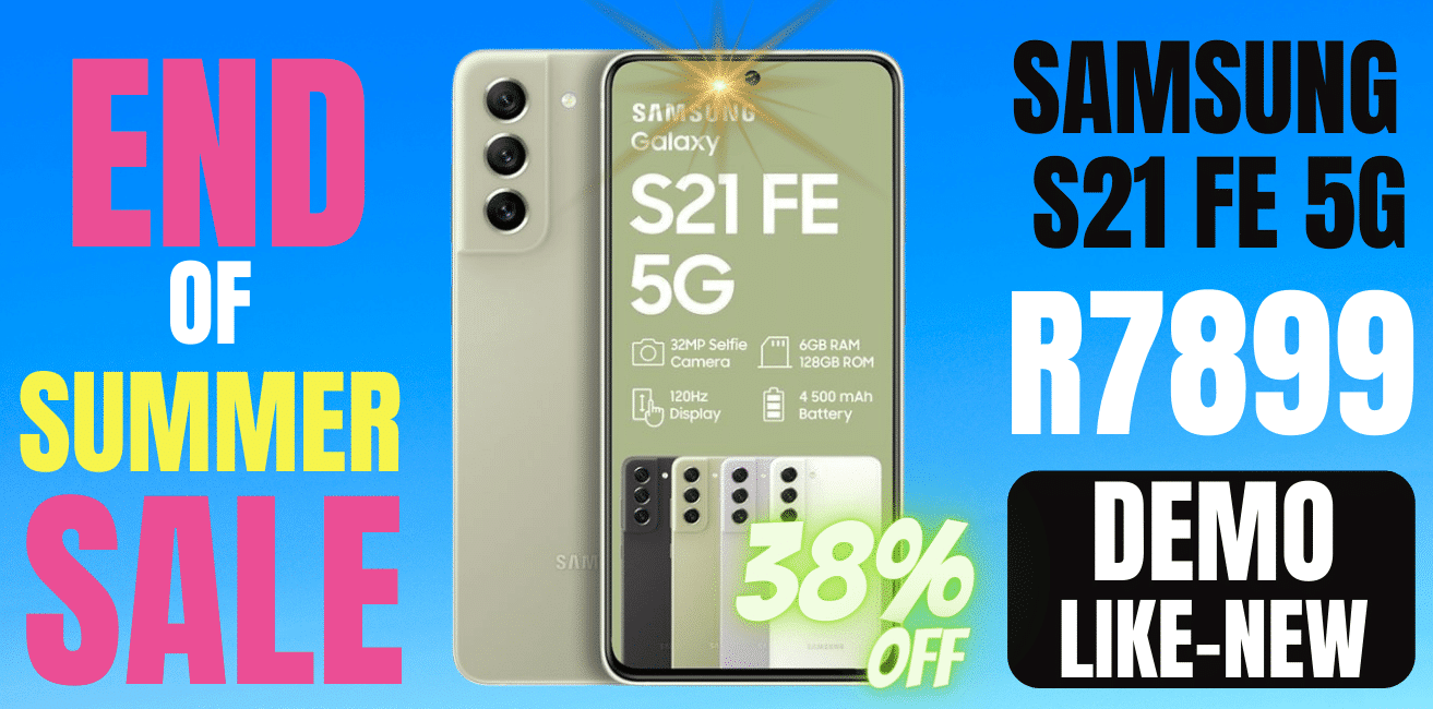 Samsung Galaxy S21 FE 5G 128GB Dual Sim Olive Demo Summer Sale Techexchange